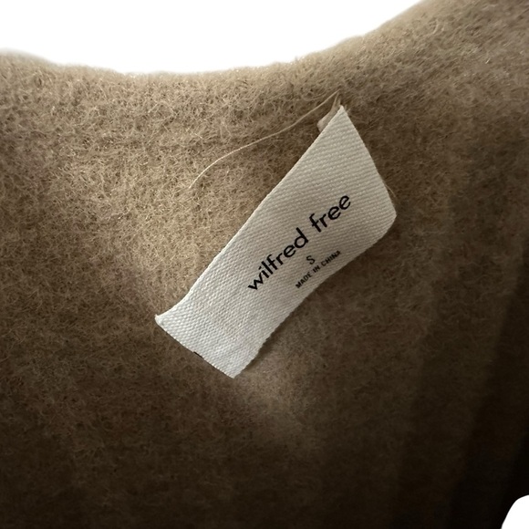 Aritzia Wilfred Free Womens Hush Knit Tank Dress Sz Small Brown Soft Ribbed Midi - Picture 8 of 9